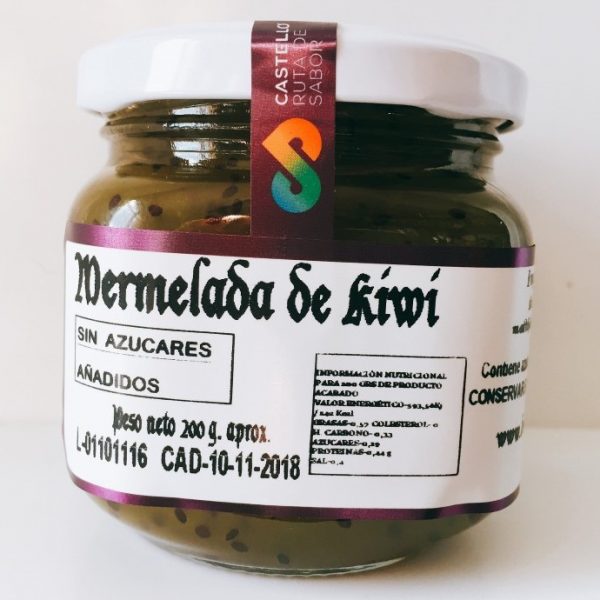 Mermelada de kiwi sin azúcar (200 g)