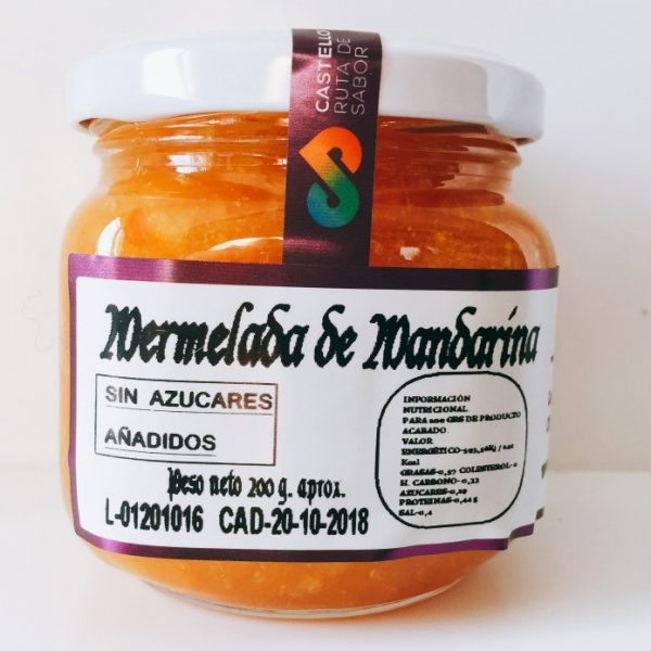 Mermelada de mandarina sin azúcar (200 g)